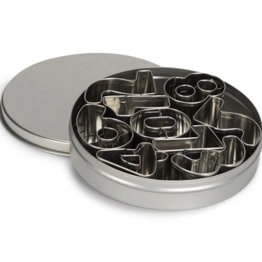 Ausstecherset Edelstahl - Zahlen 1-9