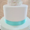 Breites Satinband Aquamarine 25mm x 3m