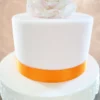 Breites Satinband Orange 25mm x 3m