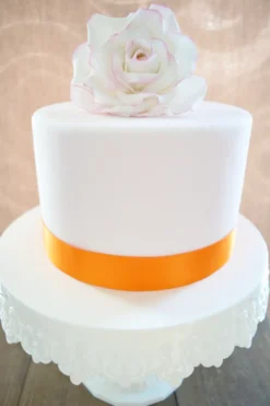 Breites Satinband Orange 25mm x 3m