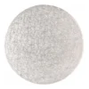 Cake Board 5“ 12,5cm Rund Silber- 1cm dick