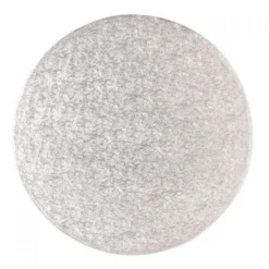 Cake Board 5“ 12,5cm Rund Silber- 1cm dick