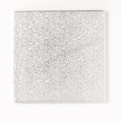 Cake Board 13“ 32,5mm Quadrat Silber- 1cm dick
