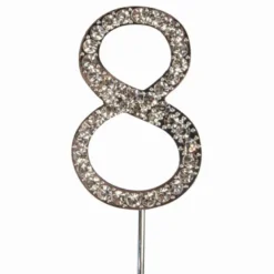 Cake Star Diamant Cake Topper - Zahl 8