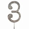 Cake Star Diamant Cake Topper - Zahl 3