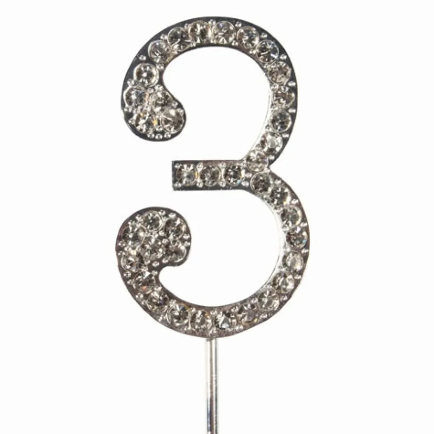 Cake Star Diamant Cake Topper - Zahl 3