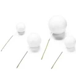 Cake Topper Bubbles Einstecker Weiß 4 Stück
