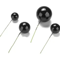 Cake Topper Bubbles Einstecker Schwarz 4 Stück