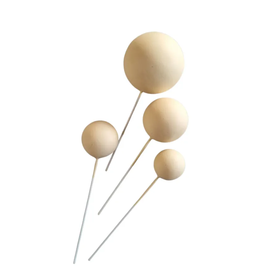 Cake Topper Bubbles Einstecker Matt Nude 4 Stück