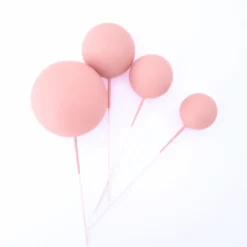 Cake Topper Bubbles Einstecker Matt Blush 4 Stück
