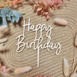 Cake Topper Holz - Happy Birthday CT36