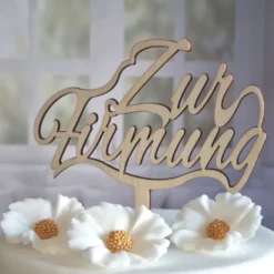 Cake Topper Holz - Zur Firmung