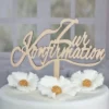 Cake Topper Holz - Zur Konfirmation