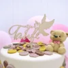 Cake Topper Holz - Zur Taufe mit Taube