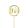 Cake Topper Kommunion - IHS Gold
