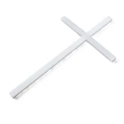 Cake Topper Kreuz Elegant - Milky White 12x7cm