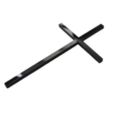 Cake Topper Kreuz Elegant - Schwarz 12x7cm