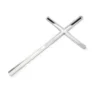 Cake Topper Kreuz Elegant - Silber 12x7cm