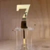 Cake Topper Zahl Acryl Gold Verspiegelt - Nummer 7