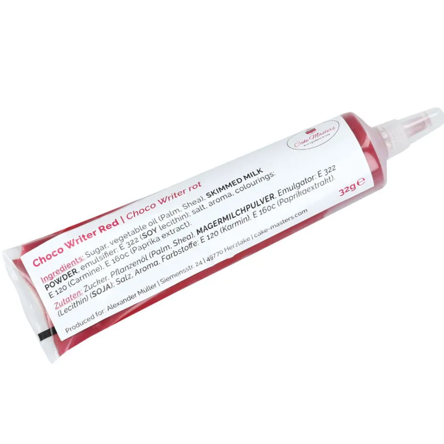 Choco Writers Red - Schokoschrift - Rot 32g