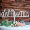 CM Cake Topper Holz - Meine Konfirmation