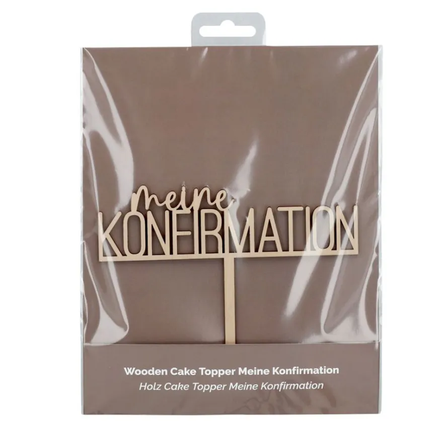 CM Cake Topper Holz - Meine Konfirmation
