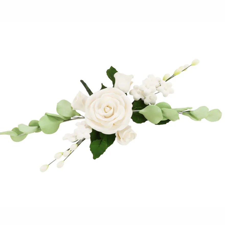 CM Zuckerblumen Bouquet weiße Rosen - White Roses