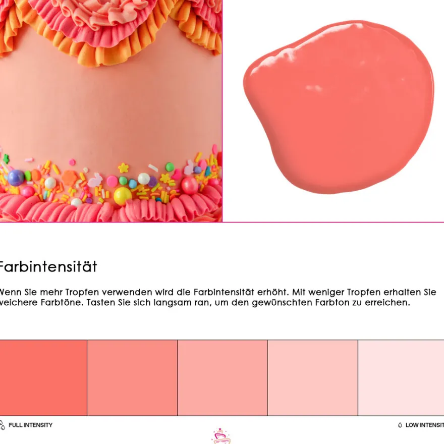 Colour Mill fettlösliche Lebensmittelfarbe - Coral 20ml