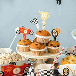 Cupcake Topper Racing - Rennauto 4 teilig