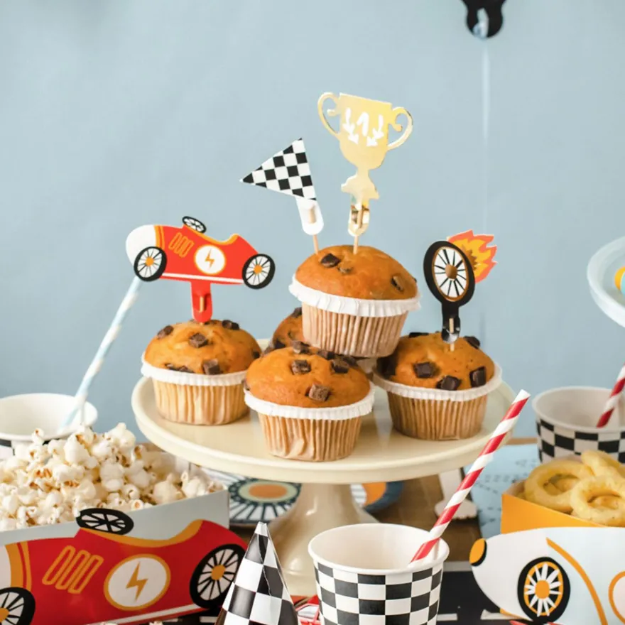 Cupcake Topper Racing - Rennauto 4 teilig