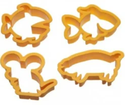 Decora Ausstecher Fische, Schwein und Maus 4 teilig