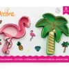 Decora Ausstecher - Flamingo und Palme Set