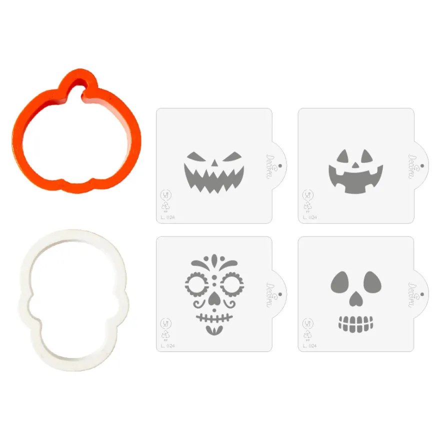 Decora Ausstecher Set Halloween + Schablonen
