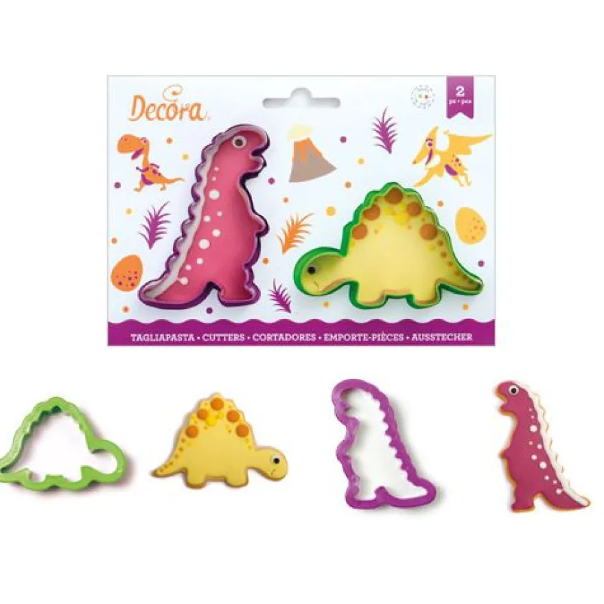 Decora Ausstecher Tiere Dinosaurier 2 teilig