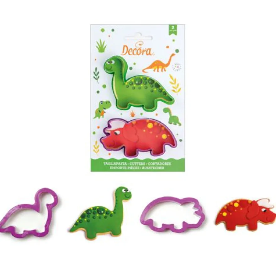 Decora Ausstecher Tiere - Dinosaurier 2 Motive