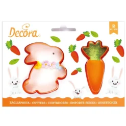 Decora Kunststoff Ausstecher Ostern - Karotte & Hase
