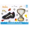 Decora Kunststoff Ausstecher Fußballschuh & Pokal 2tlg