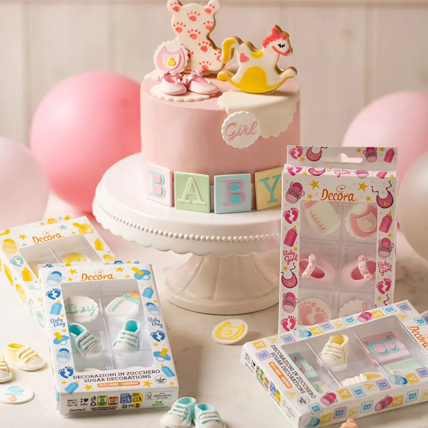 Decora Zuckerdeko Babyparty - 6 teilig