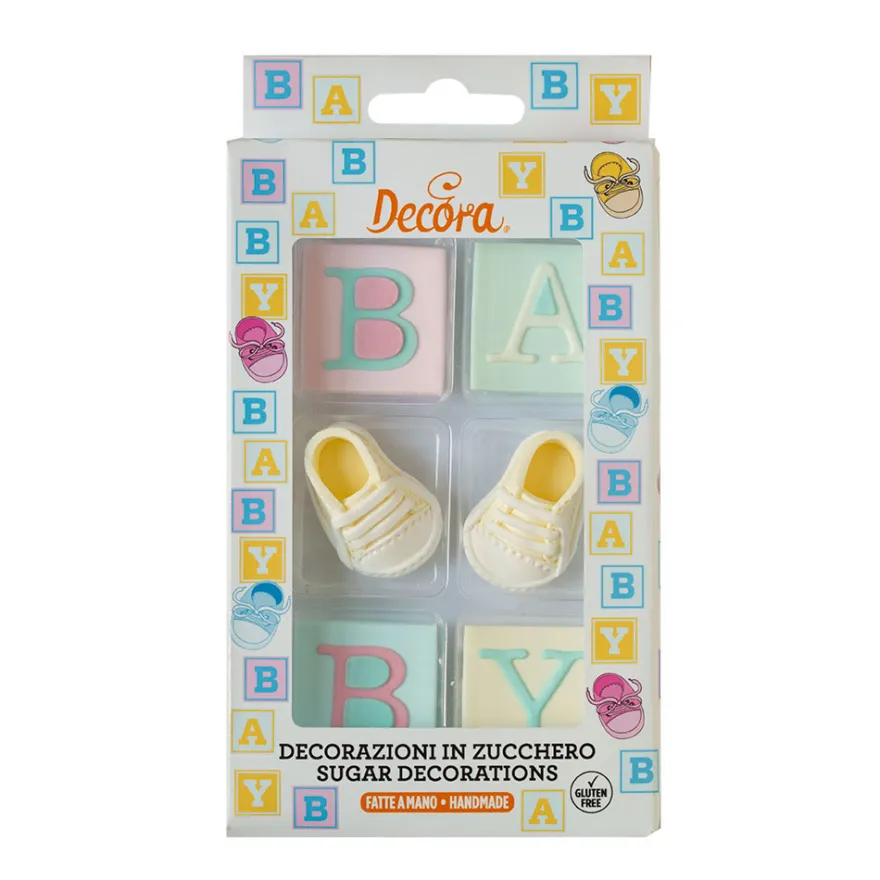Decora Zuckerdeko Baby Shower - 6 teilig