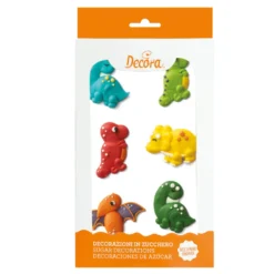 Decora Zuckerdekoration Dinosaurier 6 Stück