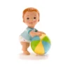 Dekorative Tortenfigur Junge mit Ball - Blau