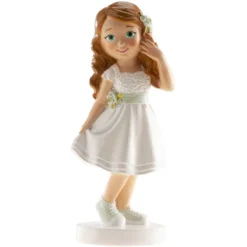 Dekorative Tortenfigur Kommunion Mädchen Anna