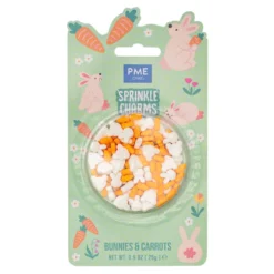 3D Sprinkle Charms von PME - Hasen & Karotte 25g