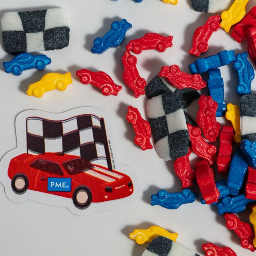3D Sprinkle Charms von PME - Rennauto 25g