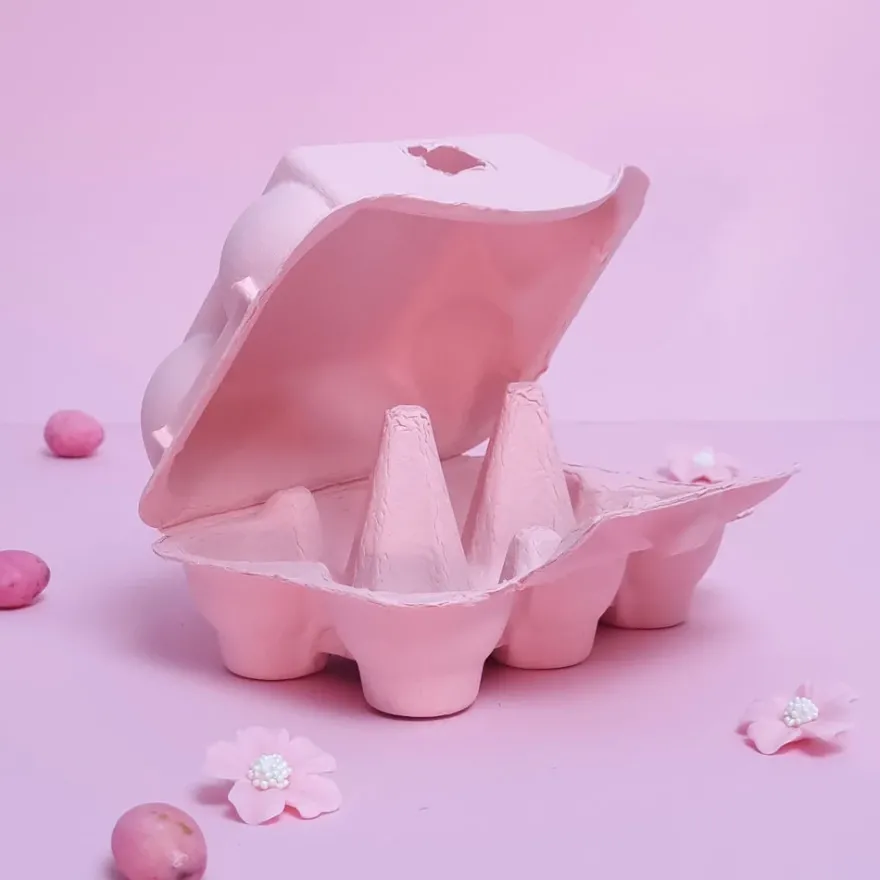 Eierschachtel 6er - Rosa