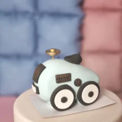 Figur aus Fondant - Babyauto Retro