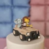 Figur aus Fondant - Safariauto "Dschungel Combo"