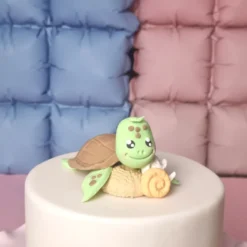 Figur aus Fondant - Schildkröte in Grün