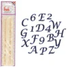 FMM Ausstecher Alphabet Tappits - Upper Case Script italic