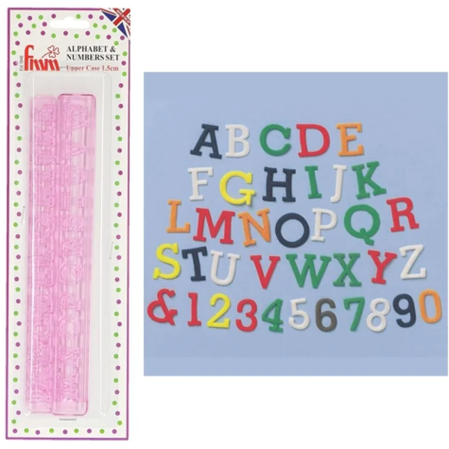 FMM Ausstecher Alphabet und Zahlen - Tappits Upper Case